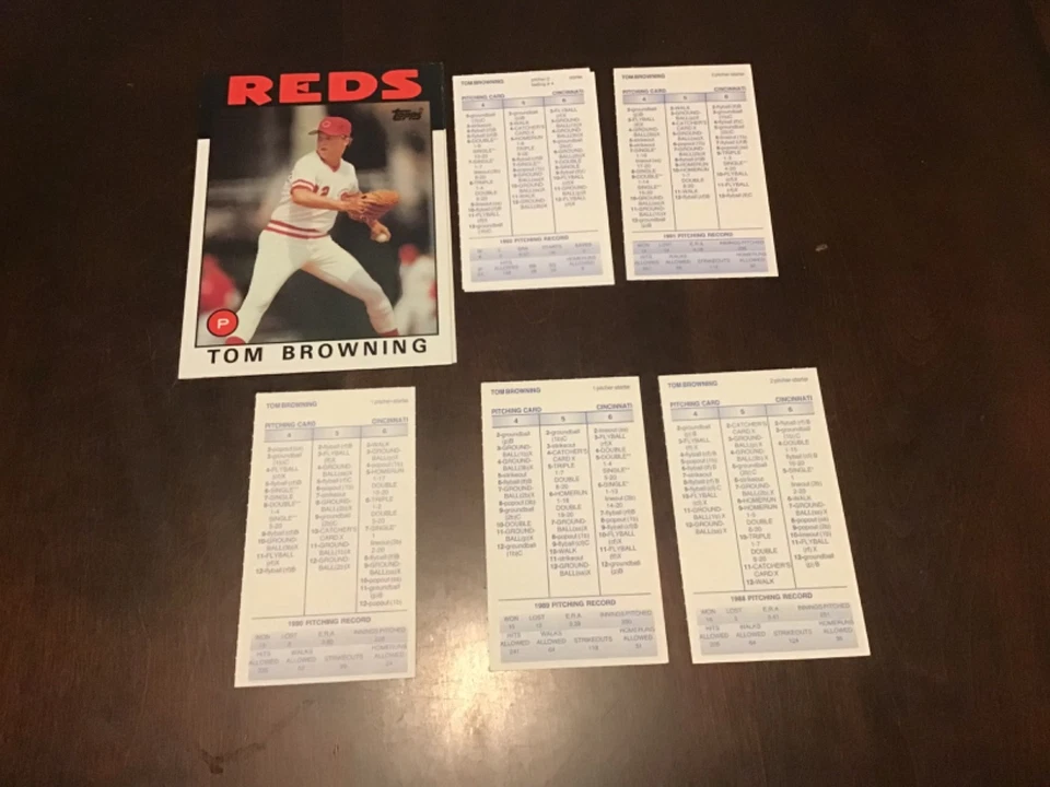 TOM BROWNING Oddball Insert & Regular issue Baseball REDS YOU CHOOSE - Image 3 of 4