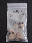 BAG of x50 1953-D CIRCULATED Lincoln Wheat Penny's                    #MF-1694