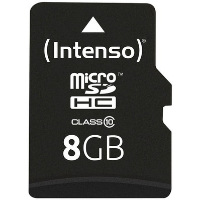Intenso Speicherkarte microSDHC-Card Class 10, 8 GB, 1 St.