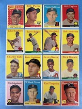 1958 Topps Baseball, 16 Dif, Sherm Lollar AS, Billy Pierce, Bill Taylor, Vgex