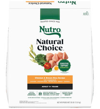 Nutro Natural Choice Adult Dry Dog Food, Chicken And Brown Rice Recipe 30 Lbs.