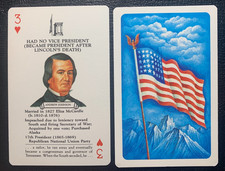 Swap Playing Card     US PRESIDENTS    Andrew Johnson    3H