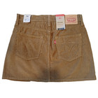 NWT 27 4 Levi's Icon Skirt Light Brown Mid Rise A-line Corduroy Mini Skirt NEW — photo 3