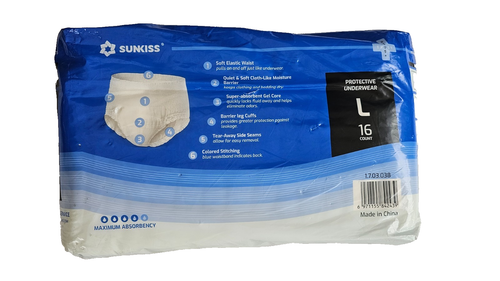 6 Beutel Sunkiss, Schutzunterwäsche, 16er Pack in groß, Bundweite 35-44 - Bild 3 von 11