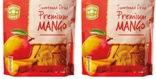 Southern Grove Dried Premium Sweetened Philippine Mango Slices, 6 oz (2 Bags)