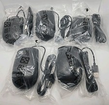 Lot of 5 Black Dell Wired USB Mouse MS116c 0DMV3P NEW/SEALED