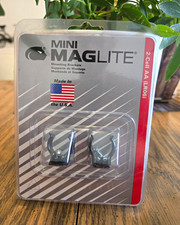 Mag-Lite Mini Maglite 2x AA Mounting Brackets Black Made in USA