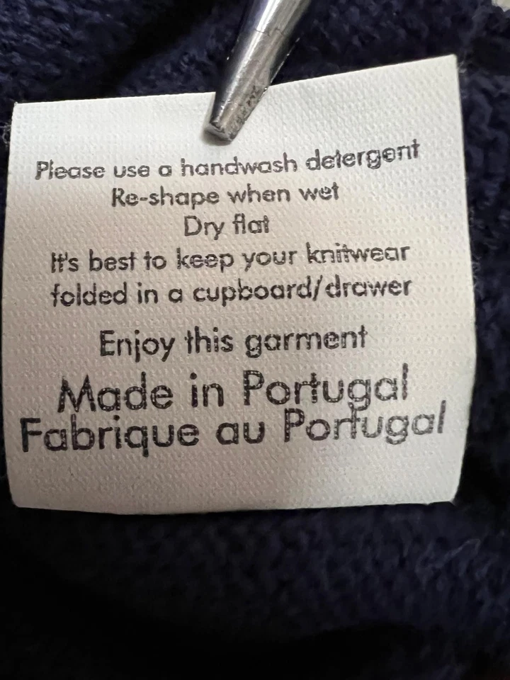 Oliver Spencer Men's Navy Striped 100% Cotton Jumper Sweater S - image 2 of 4