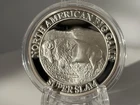 1 oz Fine .999 SILVER Round NORTH AMERICAN BIG GAME Super Slam BISON Troy Coin