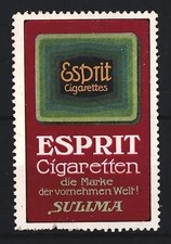 Reklamemarke Esprit, Cigarettes, die Marke der vornehmen Welt, Sulima-Logo 