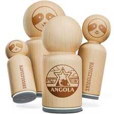 Angola Sao Miguel Fortress Rubber Stamp for Stamping Crafting Planners
