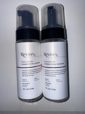 2X Revive Rx Niacinamide Foaming Facial Cleanser Improves Skin Texture & Tone