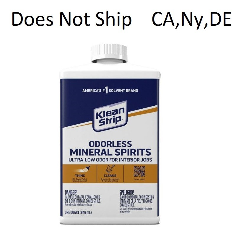 Klean Strip 32oz Mineral Spirits – Odorless, Fast-Dissolving Formula
