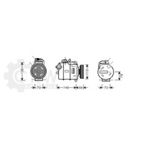 AVA Quality Cooling Kompressor Klimaanlage AIAK275 FüR Audi A4 Avant 1.9 TDI