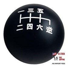 Blackwhite Inlay Heavy Weighted Japanese Number Manual Shift Knob 6 Speed