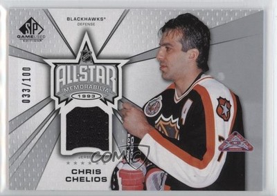 2023 Upper Deck SP Game Used Retro Renovations /100 Chris Chelios #RR-CC HOF 2tb