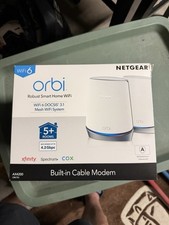 NETGEAR Orbi WiFi 6 DOCSIS 3.1 System with Built-In Cable Modem AX4200