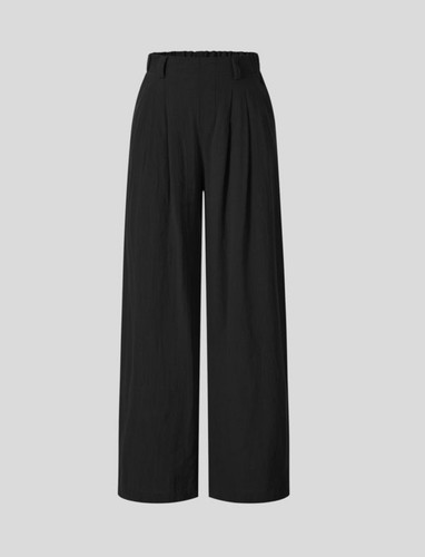 Halara hohe Taille weites Bein Taschen fließend Palazzo lässig Leinen Feel Hose Large - Bild 4 von 7