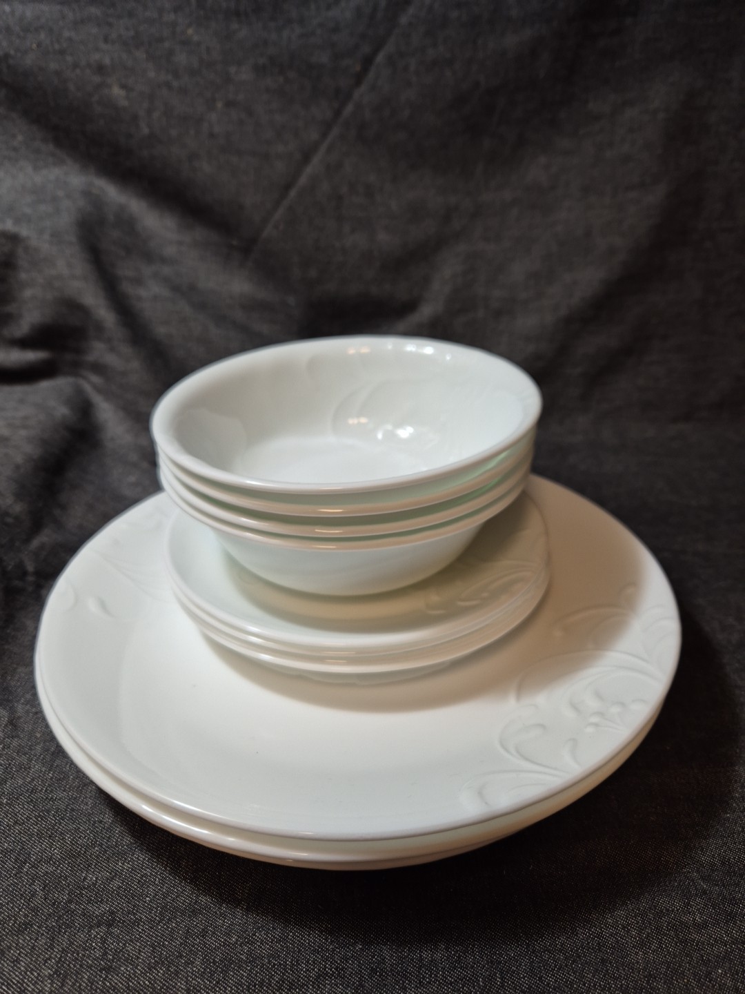12 Corning Corelle Cherish(embossed)