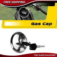 Motorcycle Fuel Gas Tank Door Cover Cap Fuel Filler Door Cover W/Keys Universal