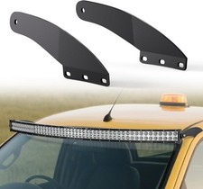 50 Inch Curved LED Light Bar Bracket Mounting Upper Windshield Roof Cab Brackets