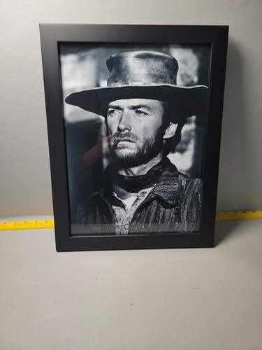 Clint Eastwood as The Man With No Name  18x14 Poster, Framed