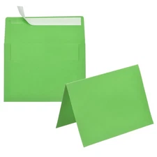 20Pack Grass Green 4x6 Envelopes, A6 Envelopes with Folded Cards
