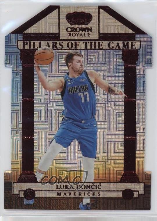 2023 Panini Crown Royale Pillars of the Game Red International Luka Doncic q2w