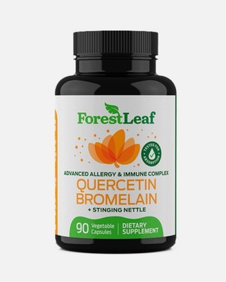 Quercetin 500mg Bromelain Stinging Nettle & Vita C / 90 Caps Forest Leaf