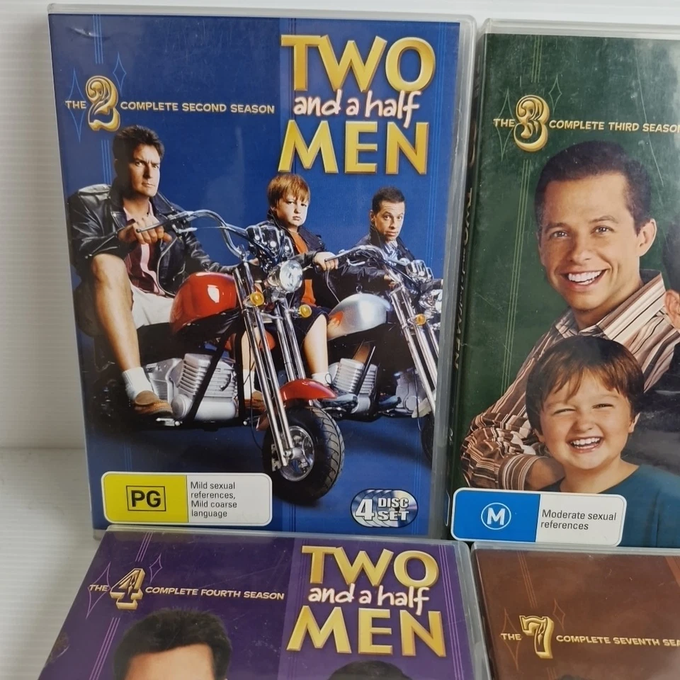 Two And A Half Men The Complete Seasons 2,3,4,7,8 17 Disc Set Dvd Region 4 - Image 2 of 4