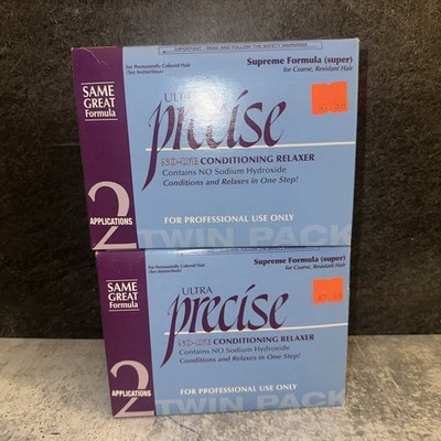 2 SoftSheen Carson Ultra Precise Hair No-Lye Conditioning Relaxer SUPER Supreme