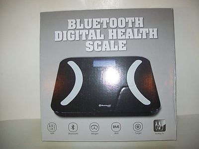 Bluetooth Smart Digital Weight Scale Body Fat BMI IOS Android App Compatible New