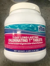 POOL TROL ONE INCH CHLORINE TABLETS - LASTS 7 DAYS (4 LBS)