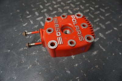1988-1990 Polaris OEM Engine Motor Cylinder Head Red NOR Fin Classic SWE 500 650