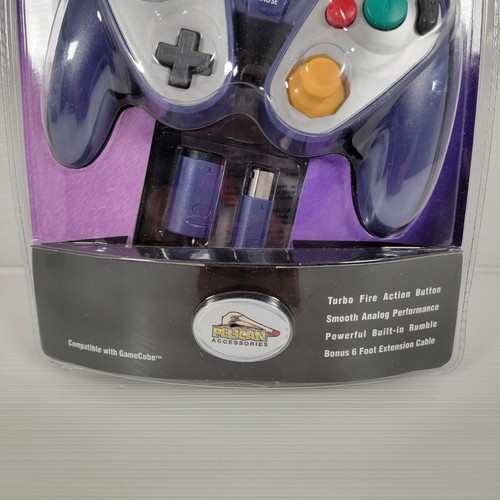 Pelican G3 Controller For GameCube Gamepad Purple PL-7031 - New Sealed - Picture 2 of 8