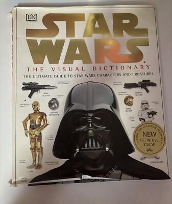 Star Wars: The Visual Dictionary FIRST AMER. ED 1998 Hardcover Book with DJ