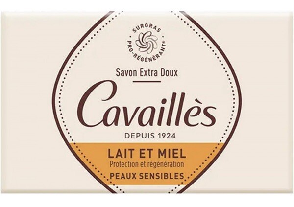 Savon surgras Rogé Cavaillès lait et miel lot de 2 pains de 250g pour la toilette du corps