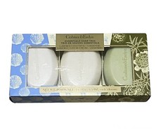 Crabtree Evelyn Gardeners LaSource Goatmilk Essentials Soap Trio 3x 6.5 oz bar