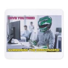 CafePress Power Rangers Summoning The Dragonzord Mousepad 968462504