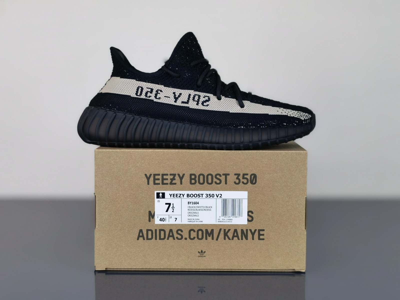 adidas Yeezy Boost 350 V2 Core Black White BY1604