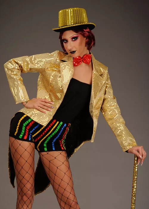 Gold sequin tailcoat sale