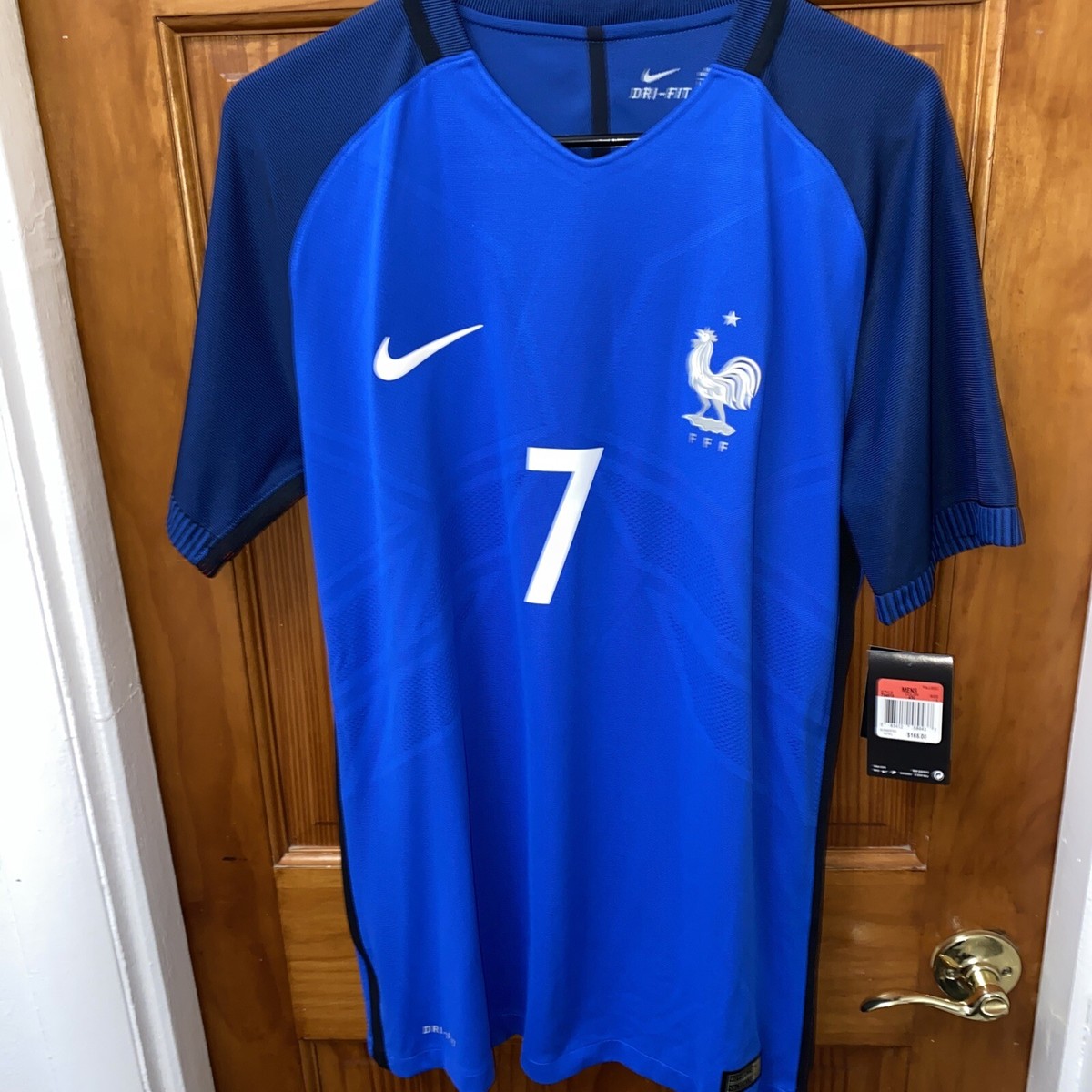Nike 2016/17 France Home Vapor Match Griezmann Jersey, Shirt, New