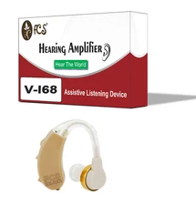 FCS Instant fit V 168 BTE Hearing Amplifier Listening Device For Elders & Senior