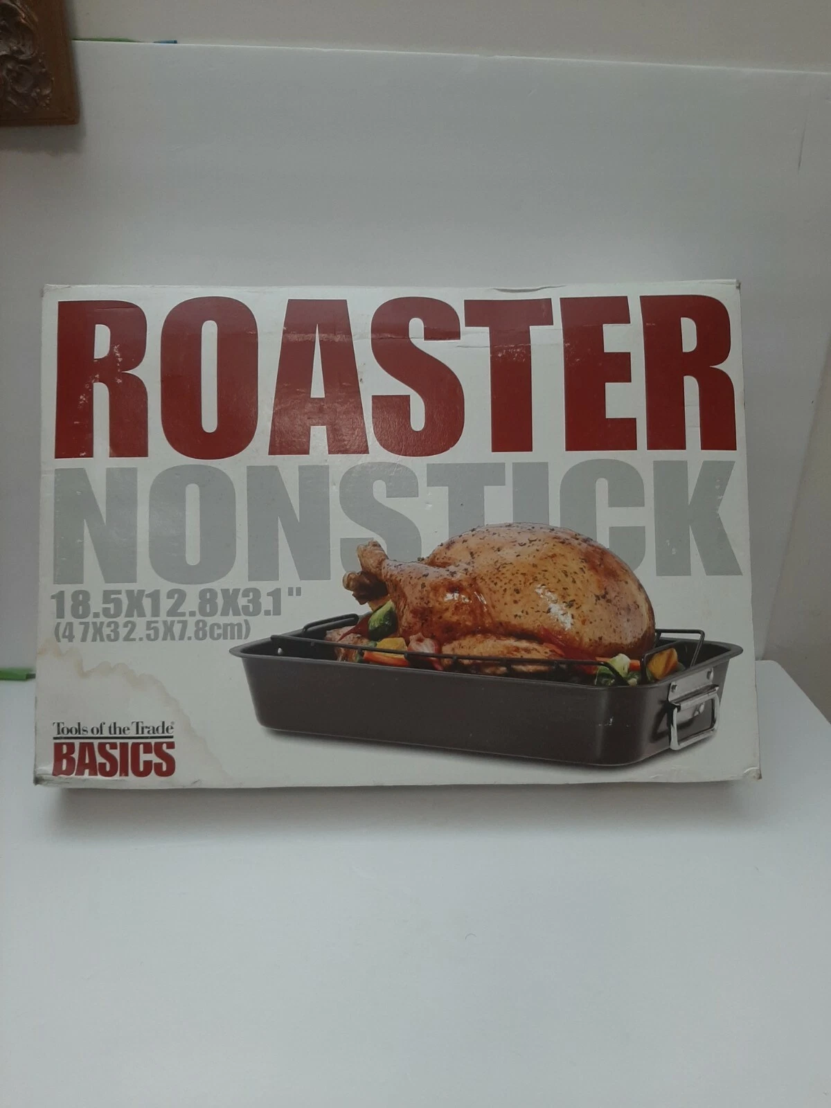 Roasting Pan 15 Inch Large Turkey Roaster Lasagna Pan with V Rack & Cooling