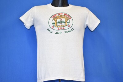 vintage 50s CAMP TOM WOOTEN BSA PACK PADDLE BOY SCOUTS TEXAS