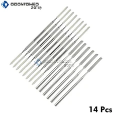 14 RESTORATIVE DENTAL CEMENT SPATULA DOUBLE ENDED + SINGLE ENDED GERMAN PREMIUM