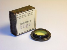 E.Leitz Wetzlar Germany FILGE - Yellow Filter 2 in very good condition...