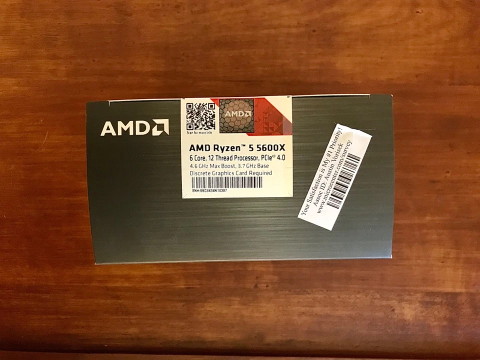AMD Ryzen 5 5000 Series Processor 5600X 6Core 12Thread Socket AM4 - Image 3 of 3