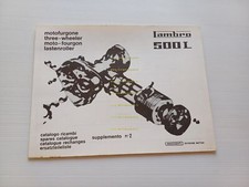 Innocenti Lambro 500 L (varianti 550N) 1967 motocarro catalogo ricambi originale