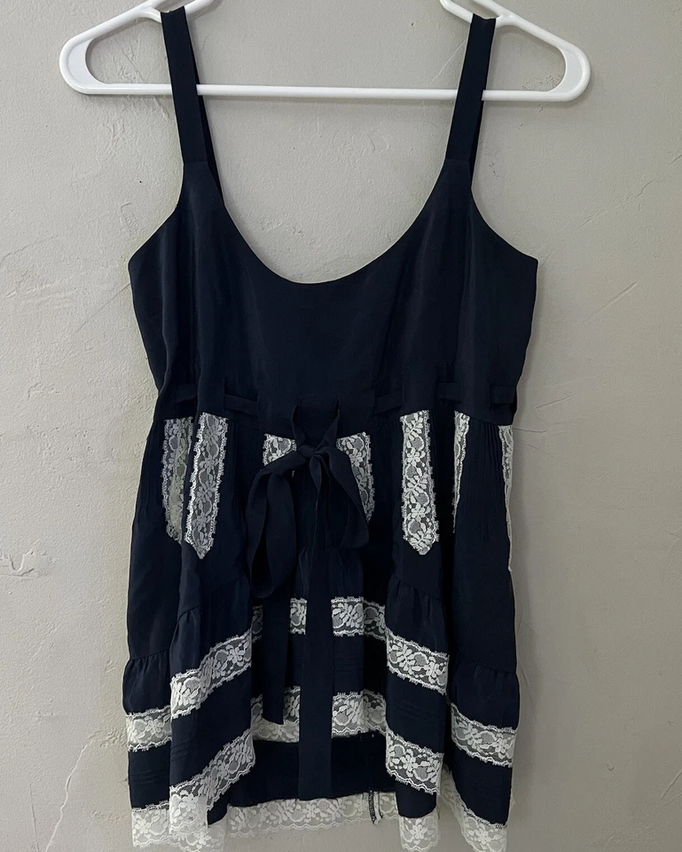 Camisola top de seda para mujer Paul & Joe azul marino talla 1 Foto 2 de 4